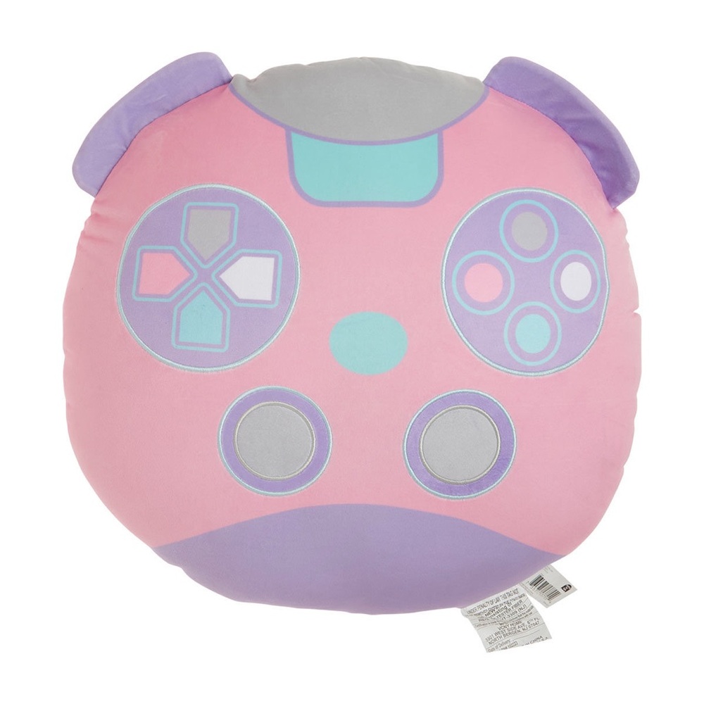 Girl’s Large Video Controller Squishy Gamer Throw Pillow
